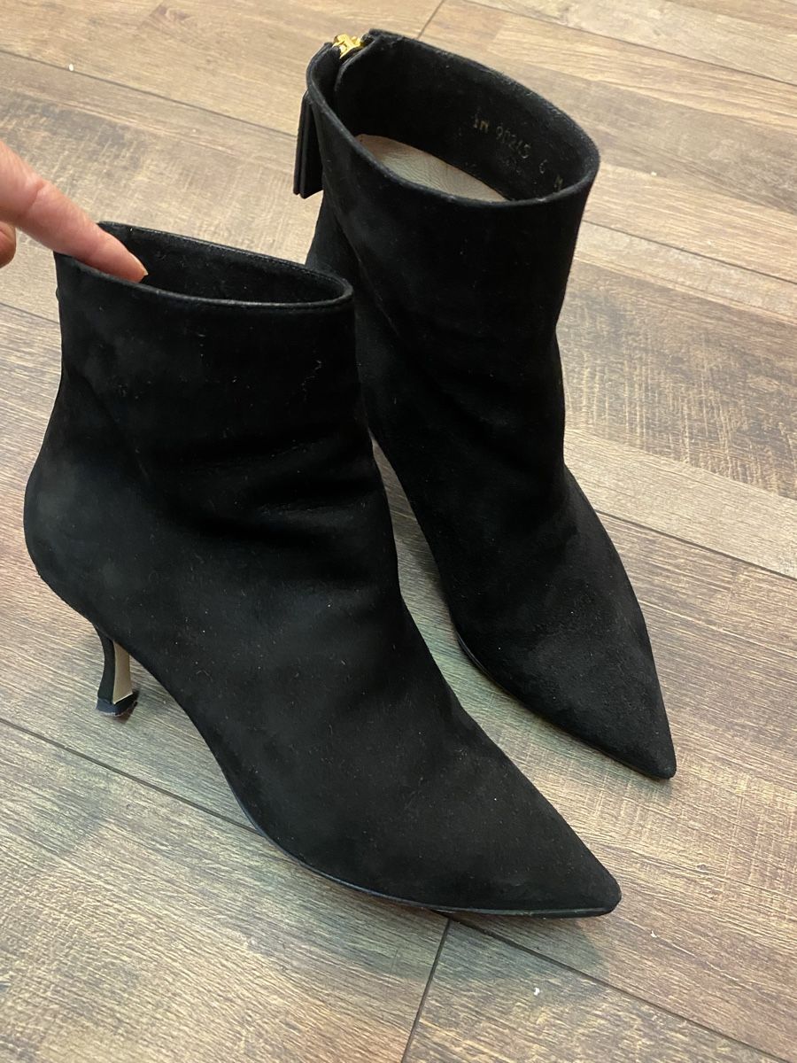 Stuart Weitzman Scarpe da donna: Stuart Weitzmann Leder Stiefelette schwarz  36  – Nuovo (secondo la descrizione) da Büron venduto da Coerner