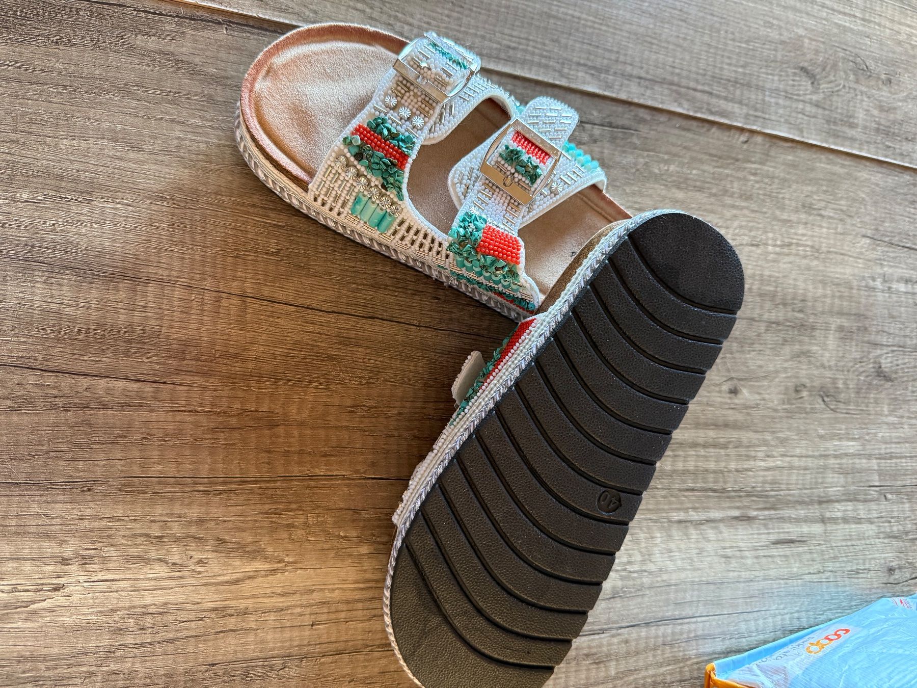 Scarpe da donna: Boho Sandale mit weichem Fussbett – Nuovo (secondo la descrizione) da Sigriswil venduto da ck56 3