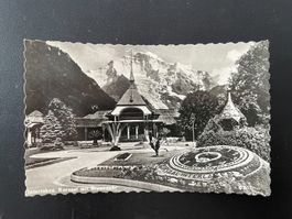 AK BE Interlaken, Kursaal und Blumenuhr