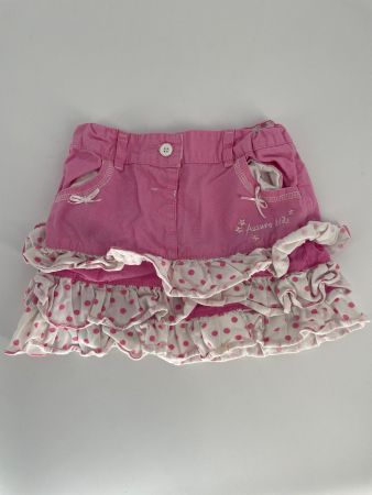 Pinker Rock mit Rüschen, Gr. 62