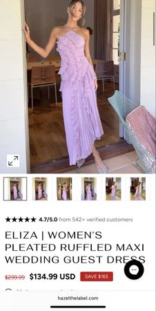 Lila Plissee Kleid mit Volants - Perfekt als Hochzeitsgast