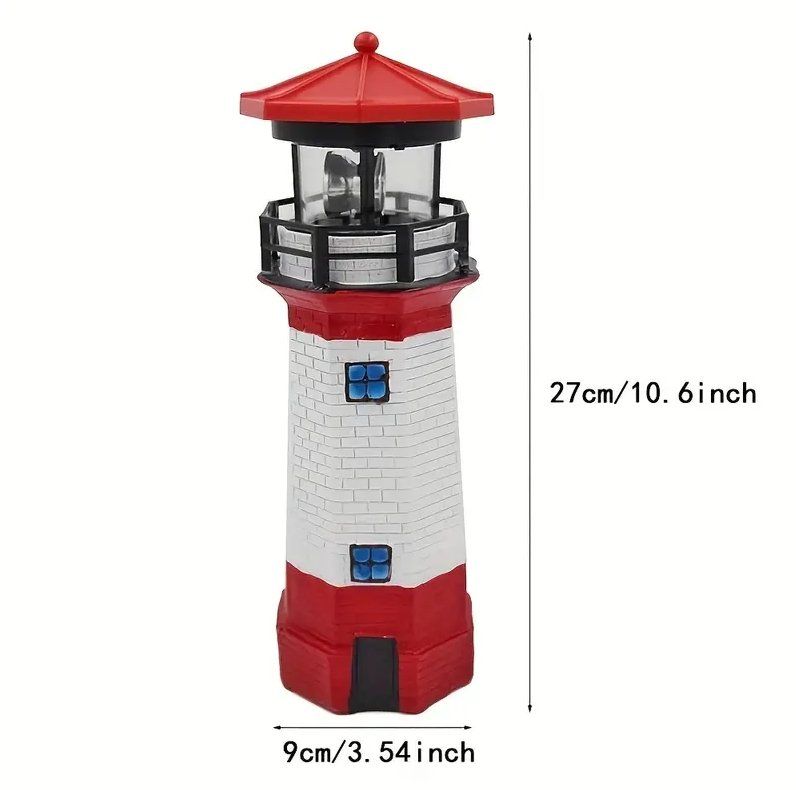 Tutte le decorazioni: Solar Leuchtturm mit rotierendem Reflektor – Nuovo e nell'imballaggio originale da Diepoldsau venduto da preisparadies-ch 3