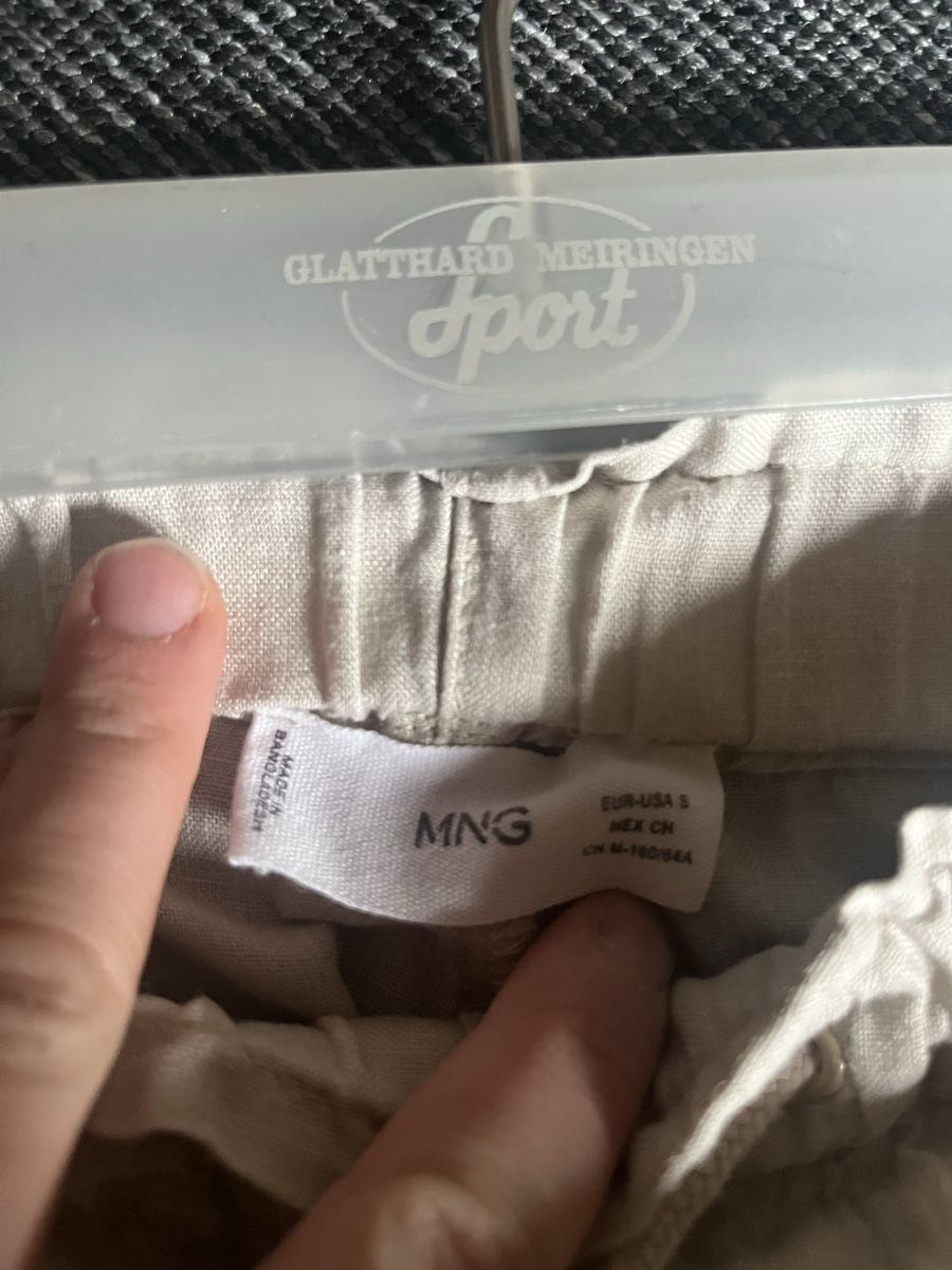 Mango Pantaloni: Mango Hose, Gr. S, Beige, Leinen – Usato da Innertkirchen venduto da salmalo 2