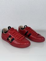 Gucci Ace Bee Sneakers Rot Original – Sehr guter Zustand