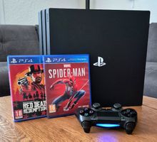 Sony PlayStation 4 Pro 1TB + Controller + 2 Spiele