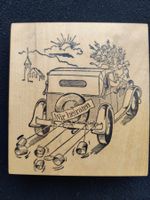 Holz Stempel / Wir heiraten -  9.5x8.5cm (Motivstempel)