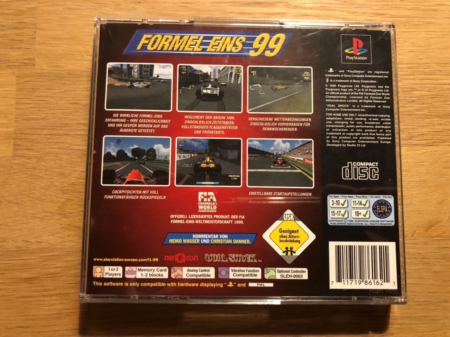 Sony Giochi: Formel Eins 99 für Sony PlayStation – Usato da Kestenholz venduto da Matti_09 1