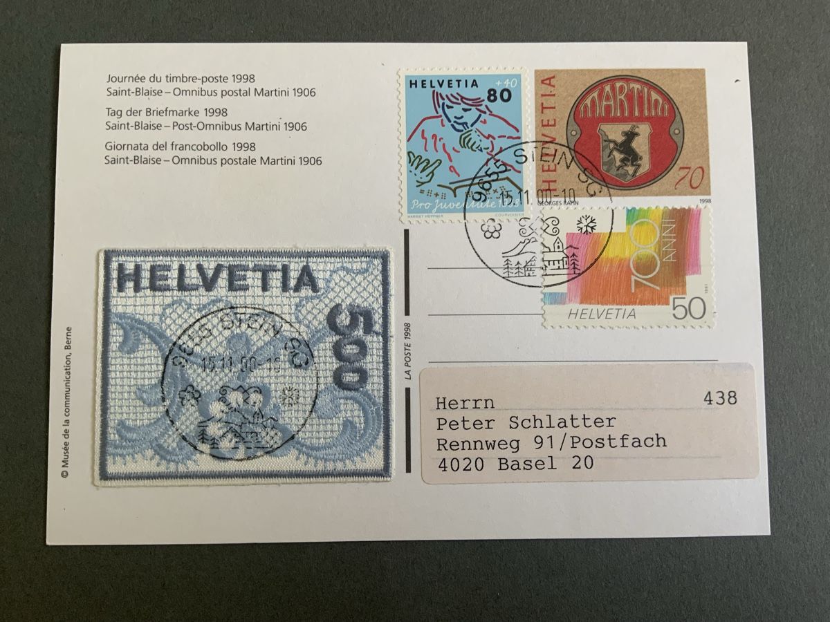 Cartoline postali: Schweiz Briefmarken – Usato da Binningen venduto da chr_cr5n