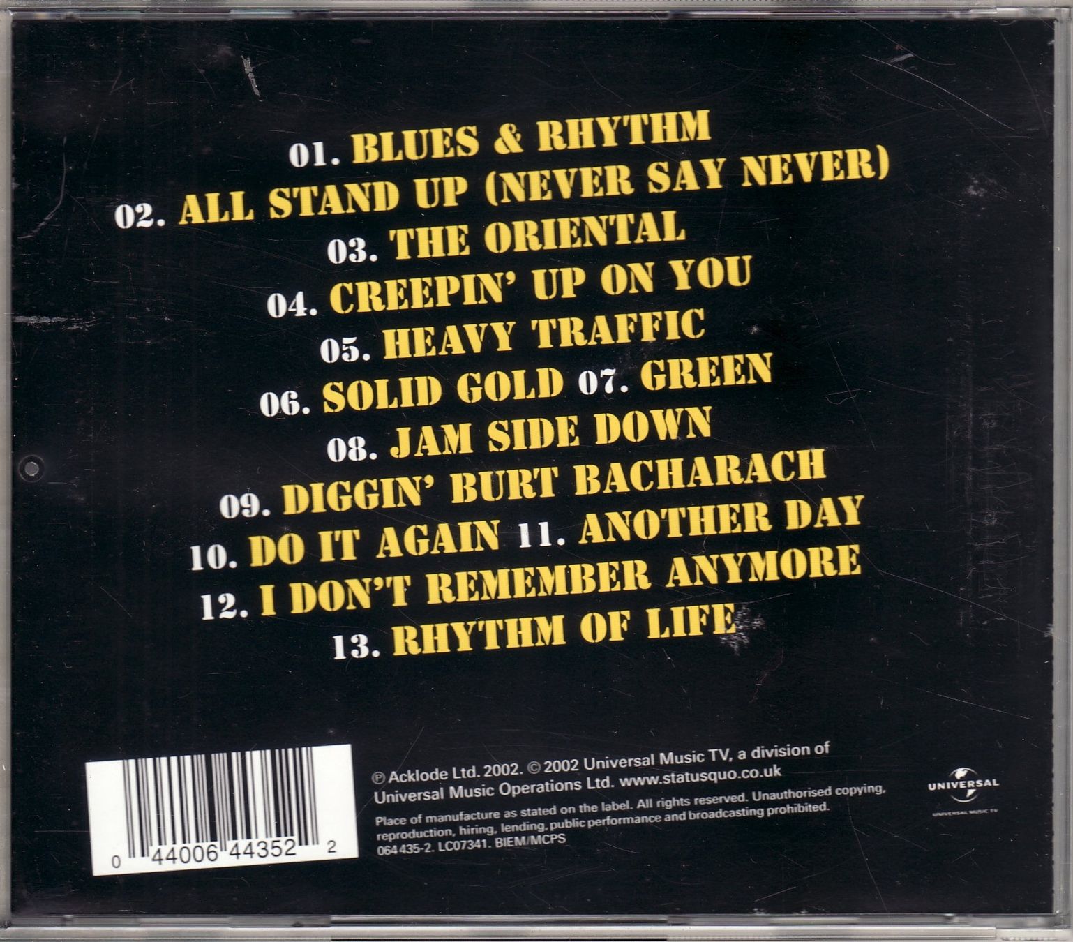 CDs: Status Quo – Heavy Traffic – Neuf (Voir description) à Boussens par catfood01 1