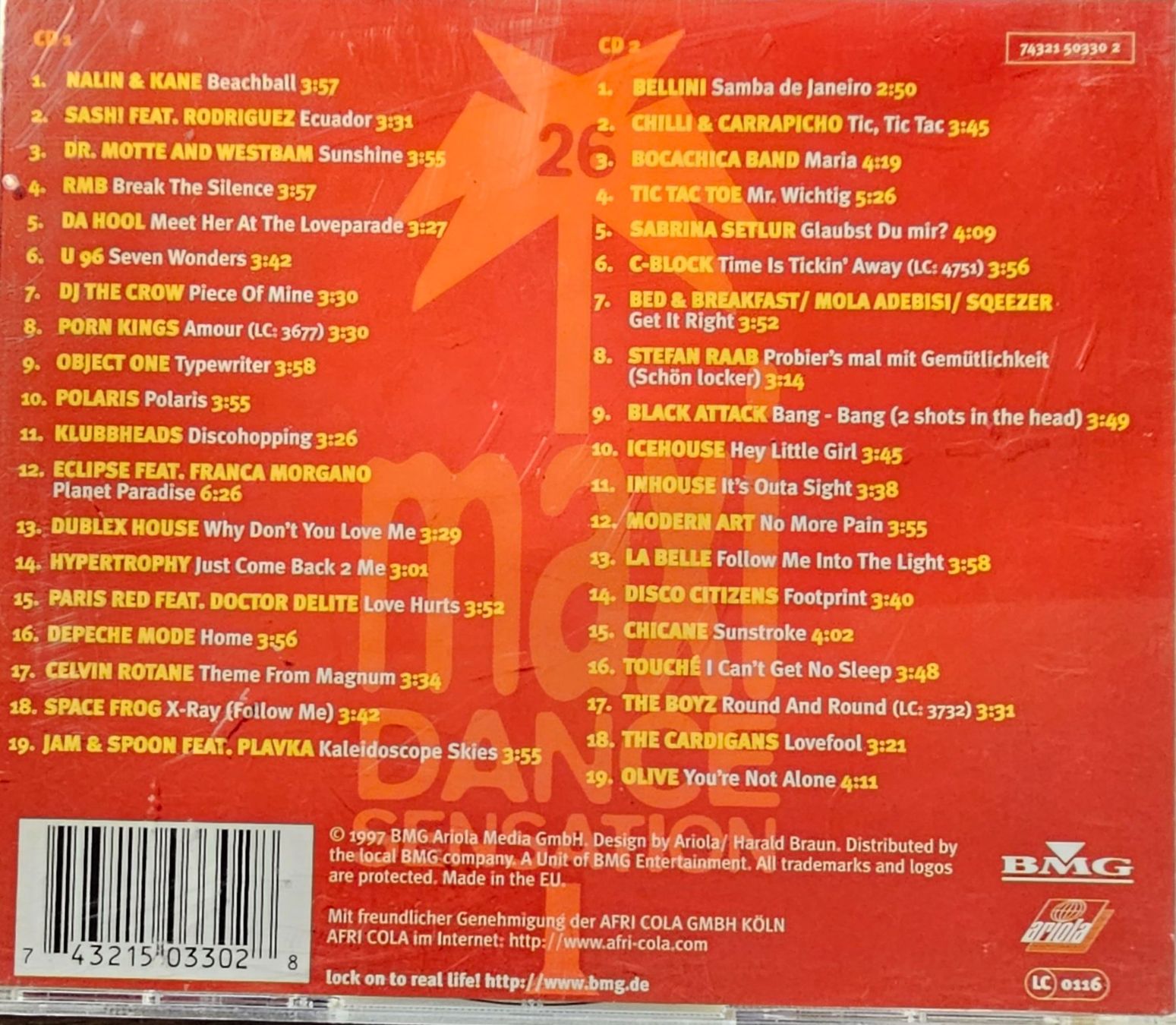 CDs: Various – Maxi Dance Sensation 26 – Gebraucht aus Wahlen b. Laufen von Cg10 1
