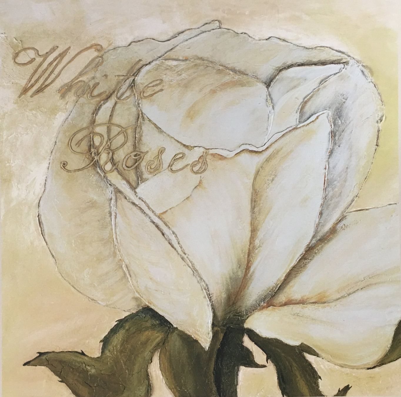 Grafiken & Lithographien: Heidi Gerstner 2 Lithographien: "White Roses und Red Roses" – Gebraucht aus Nennigkofen von Schamane75 1