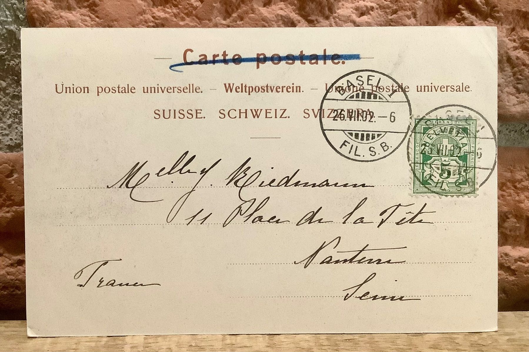 Ansichtskarten: 1902 - BASEL - Blick vom Münster – Gebraucht aus Root von ENGLAND-TREASURES 2