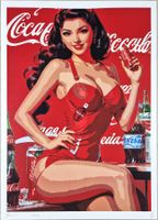 Death NYC Ltd Pop Art Druck " Warhol Coca Cola Pin Up Girl