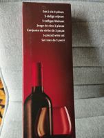 3-teiliges Weinset mit Flaschenverschluss, neu