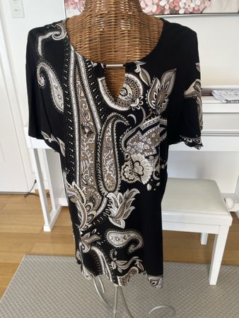 Langes Shirt mit Paisley-Muster, Lascana, M