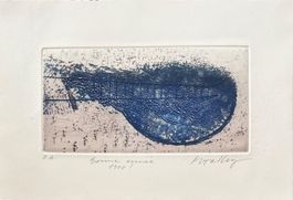 M.Talberg SIGNIERT RADIERUNG  AUF FESTEM PAPIER