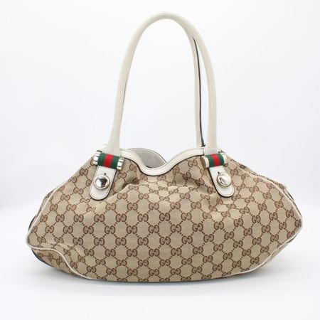 Gucci GG Canvas Web Match Ball Tote