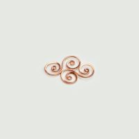 Verbinder Silber 925 rosé vergoldet (VE20R)