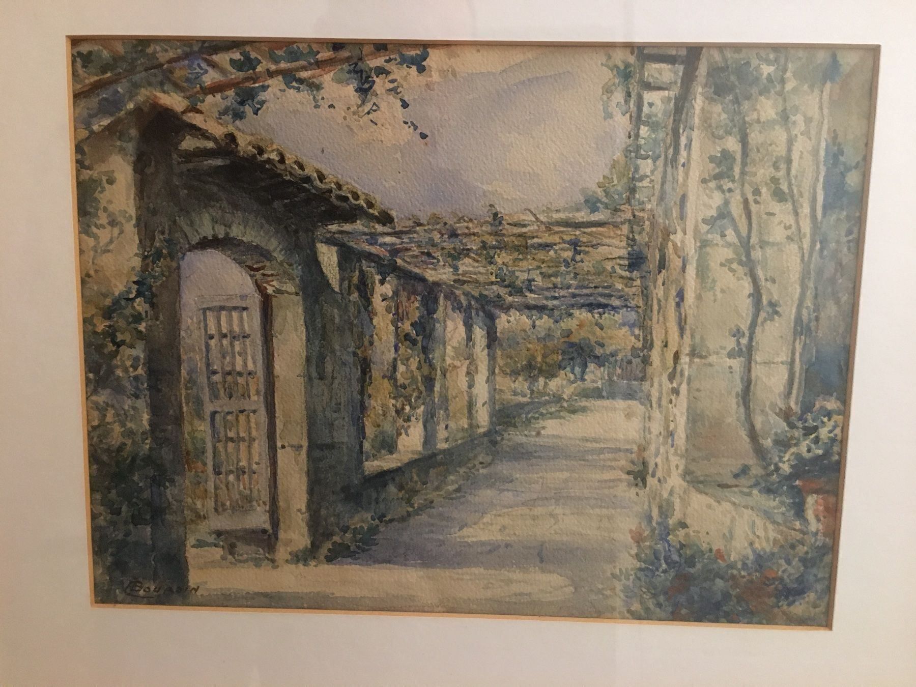 Gemälde: Aquarell signiert Boursin – Gebraucht aus Buochs von Chreschte2 4