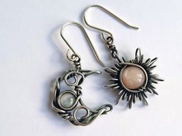 Ohrringe Sonne und Mond