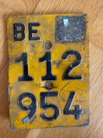 BE 112 954 Mofa Nummernschild
