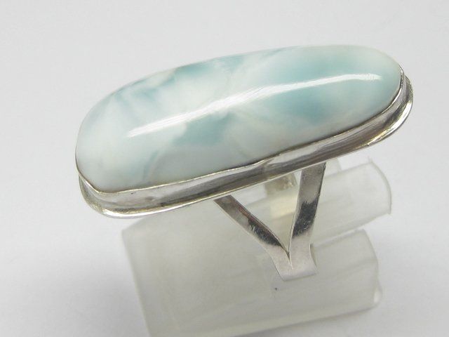 Anelli: Vintage Ring Silber 925 Larimar / Gr. 59 – Usato da Ermatingen venduto da Decovin 2
