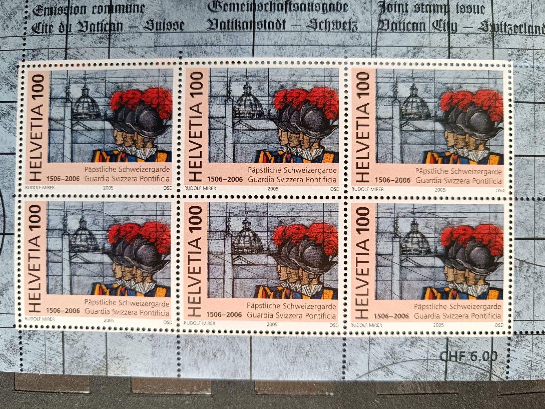 Tutti i francobolli: 4 Kleinbögen Schweiz-Vatikan – Nuovo (secondo la descrizione) da Künten venduto da Aumosa 3