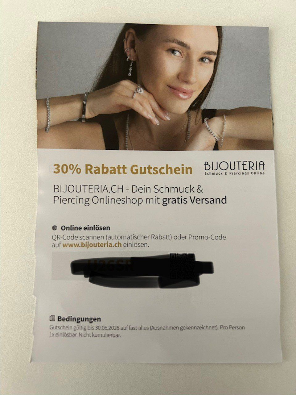 Gutscheine: Bijouteria 30% Rabatt – Neu und originalverpackt aus Burgdorf von MCSchweizer88
