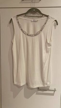 Just White Top, Grösse 42, weiss, kaum getragen, neuwertig!