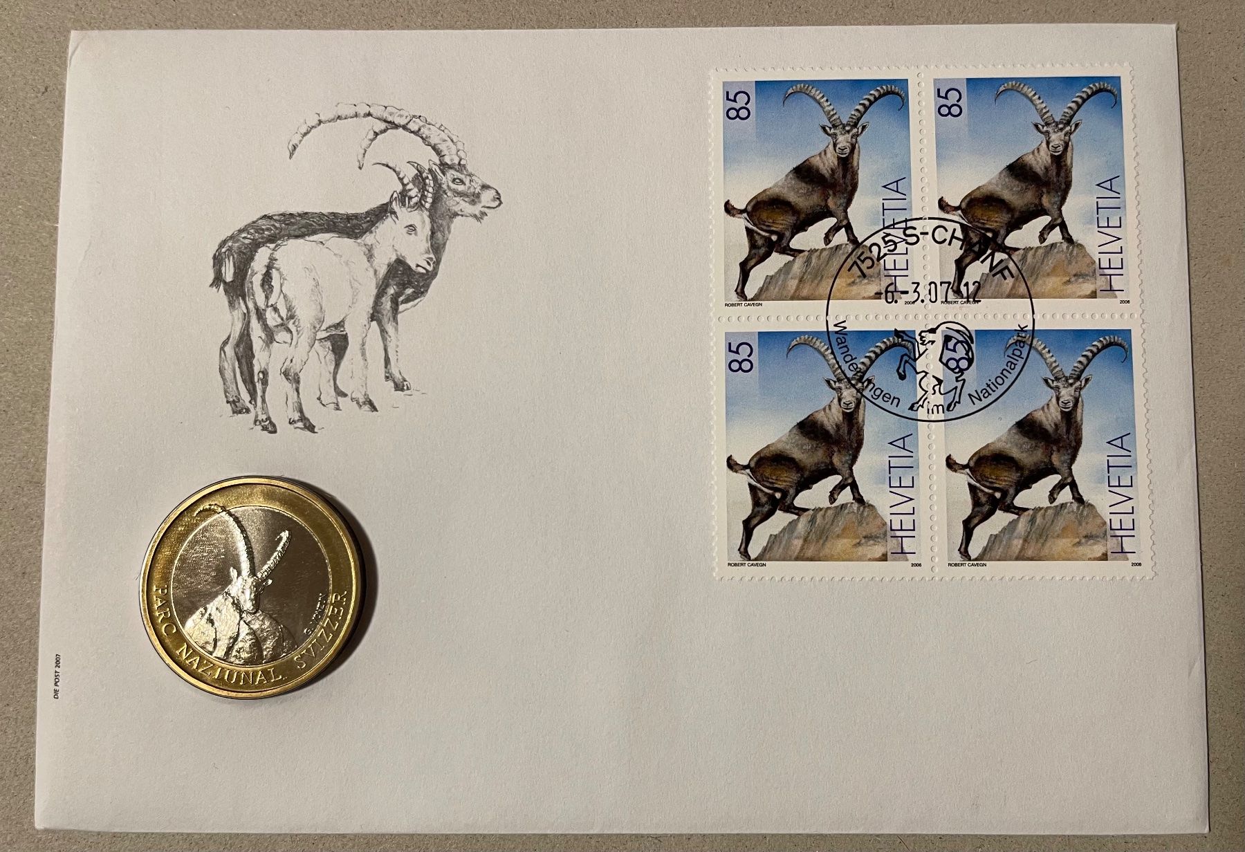 Tutti le monete: Münzbrief Steinbock 10 .- – Nuovo (secondo la descrizione) da Grafenort venduto da Solar11