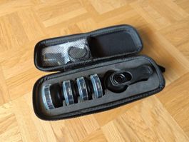 APEXEL 5-in-1 Handy Objektiv-Set – Makro, Tele, Weitwinkel