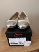 Ballerines Sioux bicolores blanches et argent - 38 