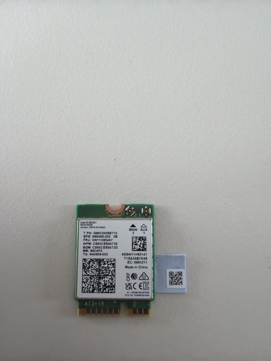 Lenovo Componenti elettronici: Intel BE201 Wi-Fi 7 Bluetooth M.2 2230 WLAN-Karte  – Nuovo (secondo la descrizione) da Lachen SZ venduto da luc_r98n