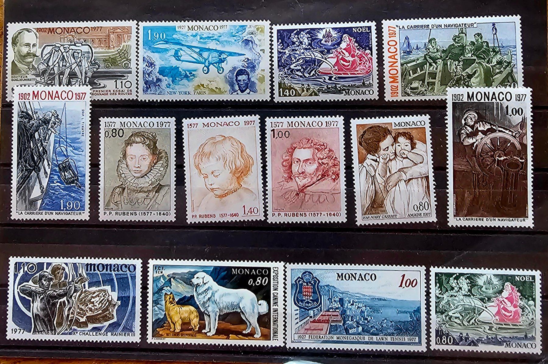 Tous les timbres: MONACO  timbres neufs ** ~1977 – Neuf (Voir description) à Les Valettes par Nuba1