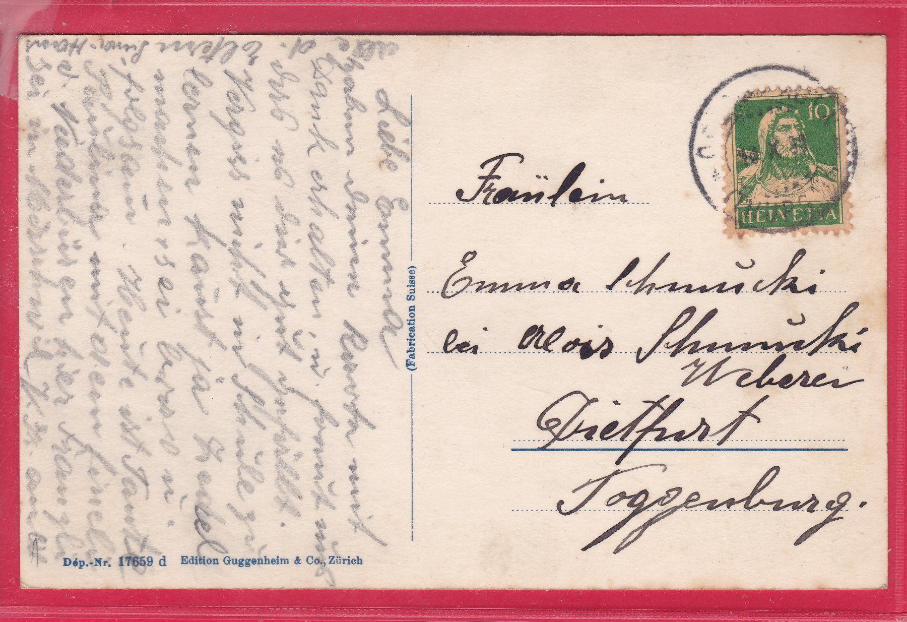 Cartoline postali: WATTWIL, 10.10.1930 – Usato da Oberrieden venduto da Gebirgsstelze 1