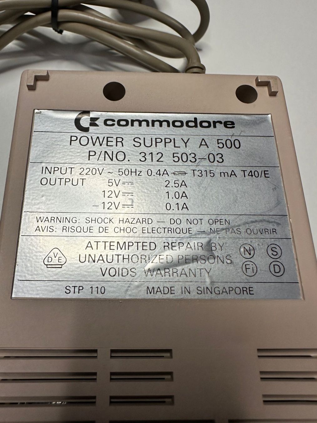 Commodore PC: Commodore A500/A600/A1200 Original Netzteil – Usato da Luven venduto da Eletto 3