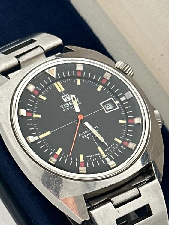 1958 Tissot T-12 Visodate ref - 67012-3 Automatic on Rare Sprung original Tissot Bracelet