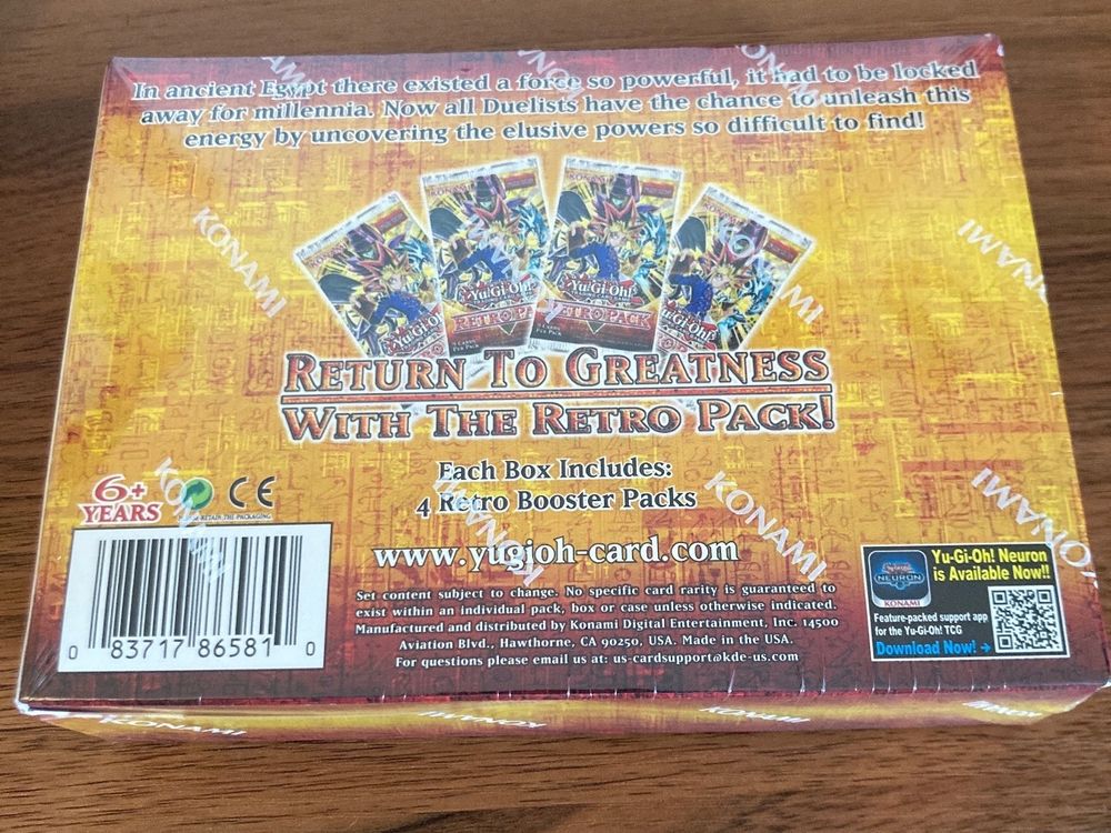 retro pack reprint booster box Yu-Gi-Oh!