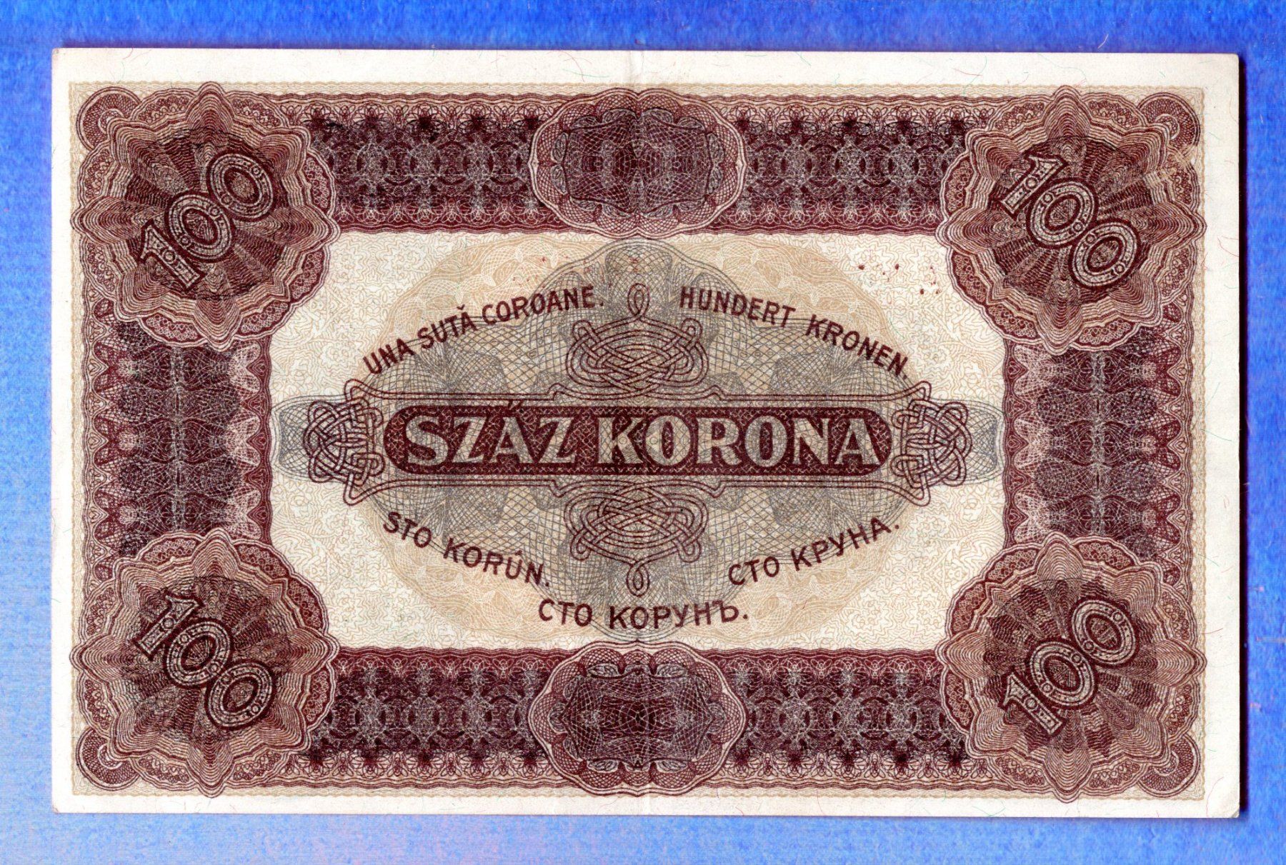 Banconote: Ungarn 100 korona 1920 – Usato da Leibstadt venduto da baroc333 1