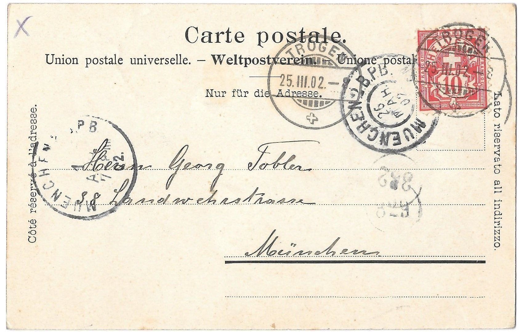 Cartoline postali: Trogen 4 Bilder – Usato da Olten venduto da clotaldi 1
