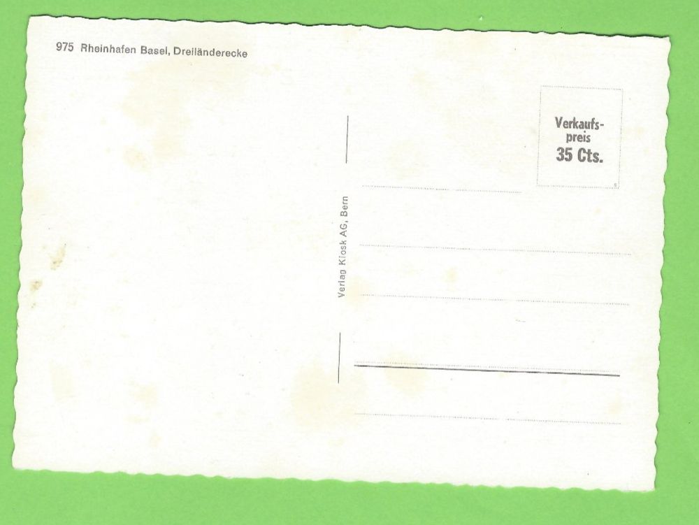 Cartoline postali: Rheinhafen Basel Dreiländereck – Usato da Zürich venduto da t24_de 1