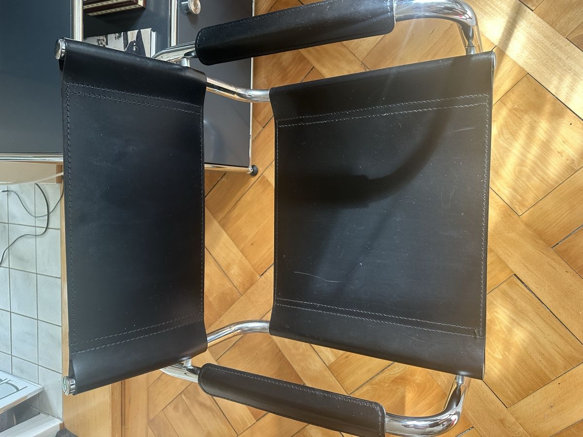 Stühle: 2x Freischwingerstühle Leder – Gebraucht aus Männedorf von willywonka14 1