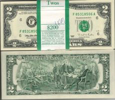 2 Dollar 1995 unz bankfrisch