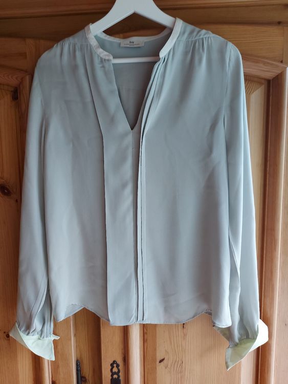 Bluse COS Bleue à Col Petit Carré - Taille 36 - Occasion Très Bon état - TOP 120