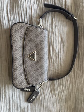 Tasche Guess Logo Monogram braun guter Zustand