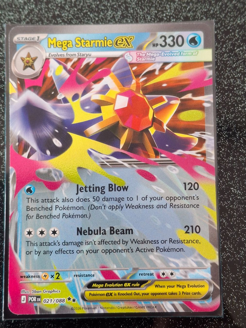 Pokémon Carte collezionabili: Perfect Order / Mega Starmie ex 021/088 EN – Nuovo (secondo la descrizione) da Zug venduto da Vorphalak