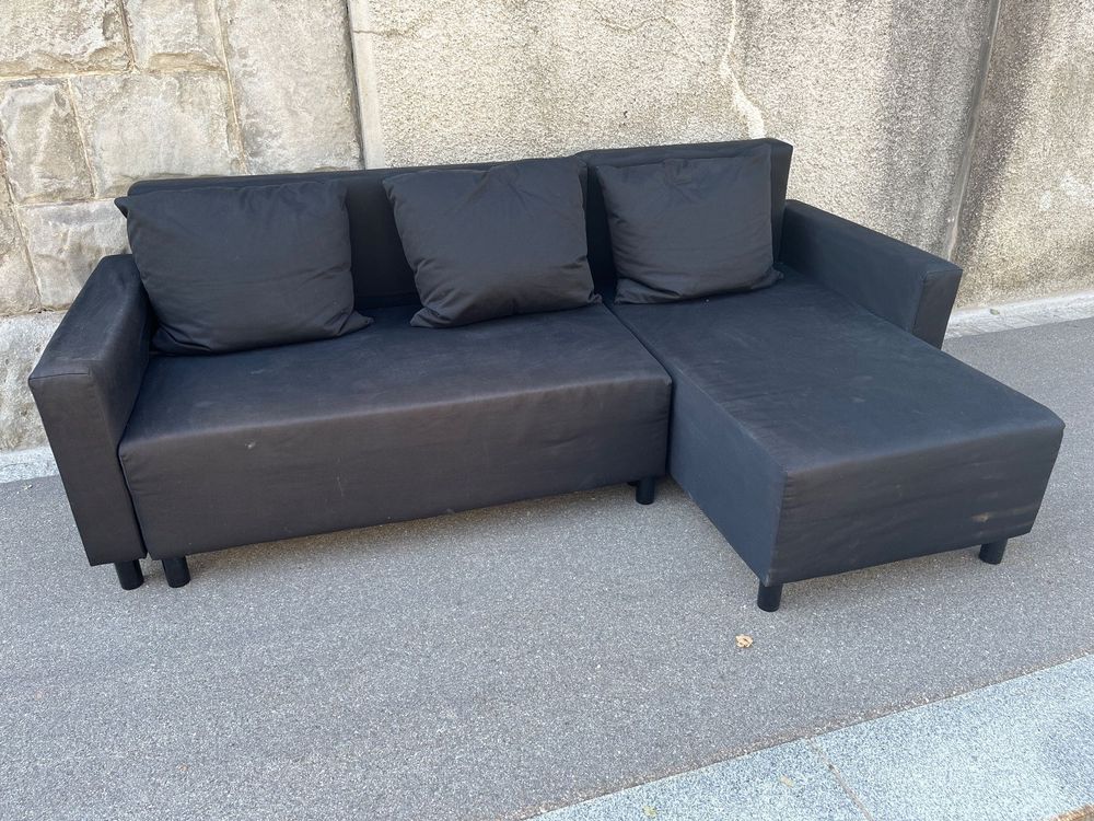 Ausklappbares IKEA Sofa/ Bettsofa/ Ecksofa Mit Bettkasten | Kaufen Auf ...