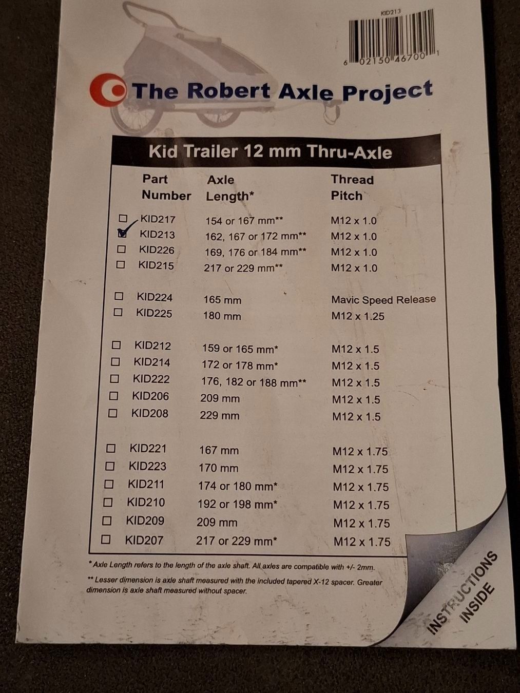 Thule Pezzi di ricambio: Fahrrad Steckachsen Thule/Robert Axle Project – Usato da Chur venduto da Pcapaul 2