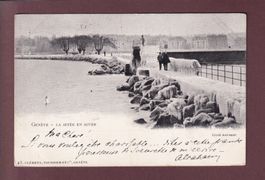 GENEVE - La jetée en hiver - 1903