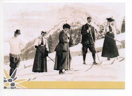 DAVOS Skifahrer Werbung Hotel Edelweiss (Rossweidstrasse 9)